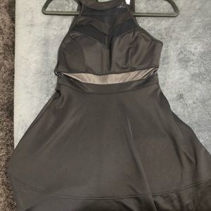 Black padded dress (good quality material)